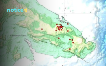 Gempa Bumi 5,5 Magnetudo Guncang Kalimantan Timur