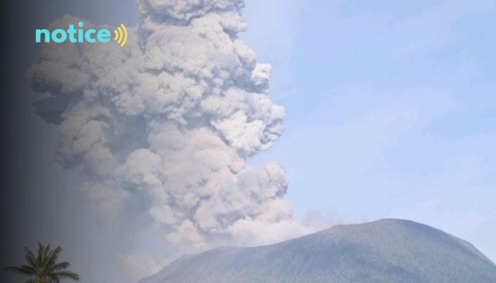 Gunungapi di Halmahera kembali Erupsi, Ketinggian Kolom Abu Capai 1500 Meter