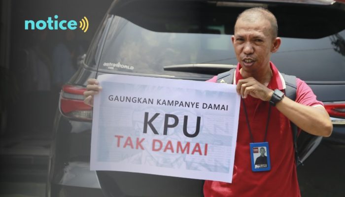 Demo Jurnalis : KPU Maluku Utara Tak Damai Ditengah Seruan Pilkada Damai