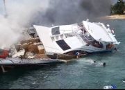 Speedboat Beny Laos Terbakar, Rombongan Kampanye Terjun ke Laut