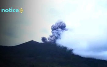 Letusan Gunungapi Ibu Semburkan Abu Vulkanik Setinggi 1200 Meter