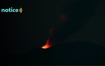 Gunungapi Ibu masih Erupsi, Hembuskan Material Vulkanik Setinggi 500 hingga 1200 Meter
